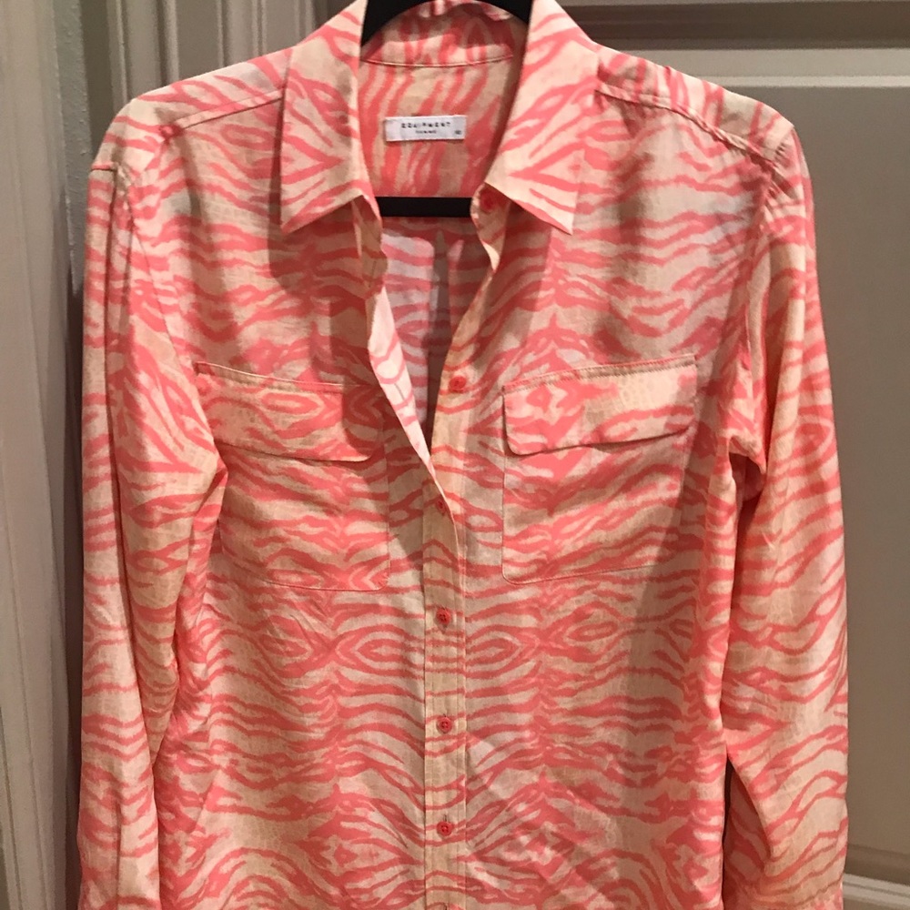 Equipment Animal Print Blouse